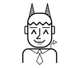 DEVIL OFFICE BOY sticker #4283873