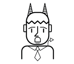 DEVIL OFFICE BOY sticker #4283874