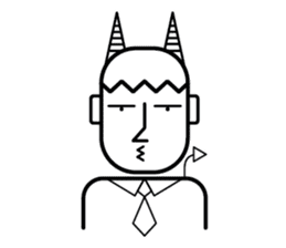 DEVIL OFFICE BOY sticker #4283875