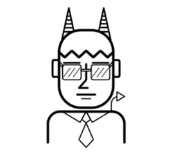 DEVIL OFFICE BOY sticker #4283876