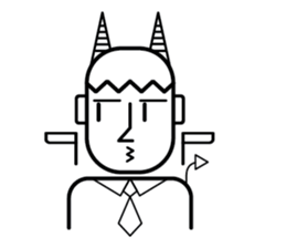 DEVIL OFFICE BOY sticker #4283877