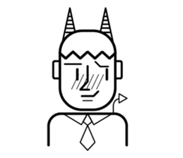 DEVIL OFFICE BOY sticker #4283878