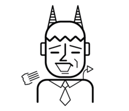 DEVIL OFFICE BOY sticker #4283882
