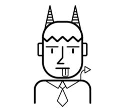 DEVIL OFFICE BOY sticker #4283883