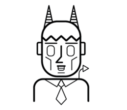 DEVIL OFFICE BOY sticker #4283884