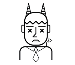 DEVIL OFFICE BOY sticker #4283885
