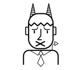 DEVIL OFFICE BOY sticker #4283886