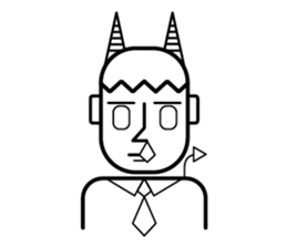 DEVIL OFFICE BOY sticker #4283887