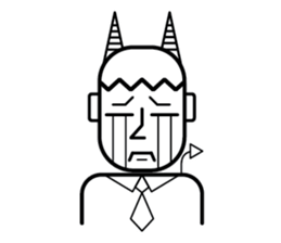 DEVIL OFFICE BOY sticker #4283889