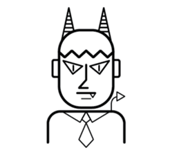 DEVIL OFFICE BOY sticker #4283890