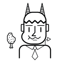 DEVIL OFFICE BOY sticker #4283892