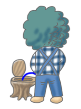 Two children of the small forest sticker #4284707