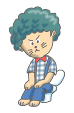 Two children of the small forest sticker #4284709