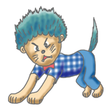 Two children of the small forest sticker #4284711