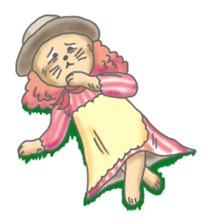 Two children of the small forest sticker #4284712