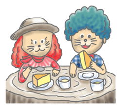 Two children of the small forest sticker #4284714