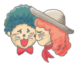 Two children of the small forest sticker #4284715