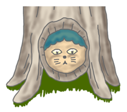 Two children of the small forest sticker #4284722