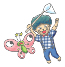 Two children of the small forest sticker #4284728