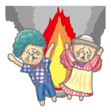 Two children of the small forest sticker #4284734