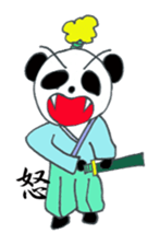 Japanese SAMURAI Panda sticker #4285377