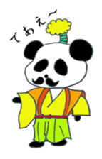 Japanese SAMURAI Panda sticker #4285388