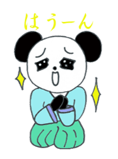 Japanese SAMURAI Panda sticker #4285399