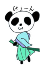 Japanese SAMURAI Panda sticker #4285404