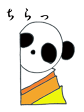 Japanese SAMURAI Panda sticker #4285407