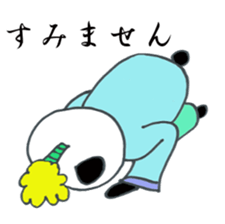 Japanese SAMURAI Panda sticker #4285408