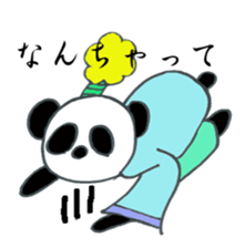 Japanese SAMURAI Panda sticker #4285409