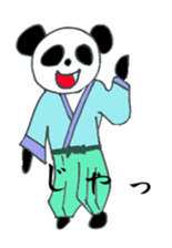 Japanese SAMURAI Panda sticker #4285414