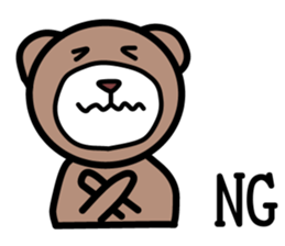 The pretty bear.(job ver.) sticker #4285705