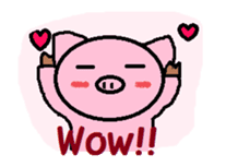 Boo -chan of piglets sticker #4286628
