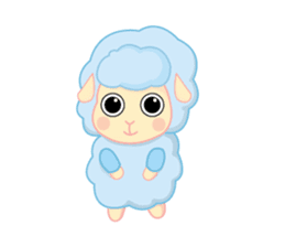 blue merry lamb sticker #4288104