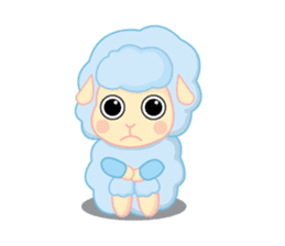 blue merry lamb sticker #4288108