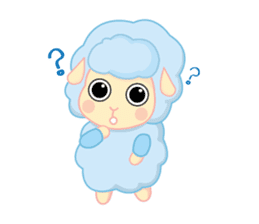 blue merry lamb sticker #4288109