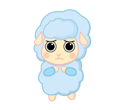 blue merry lamb sticker #4288110