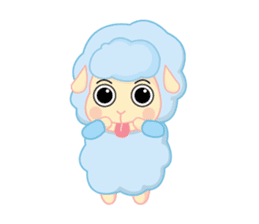 blue merry lamb sticker #4288114