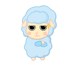 blue merry lamb sticker #4288116