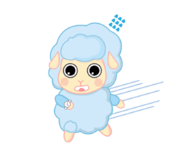 blue merry lamb sticker #4288124