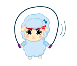 blue merry lamb sticker #4288139