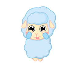 blue merry lamb sticker #4288140