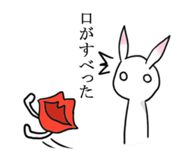Rabbit of the pink ear 4 sticker #4288476