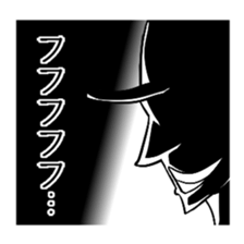 Dressed in black man sticker #4288674