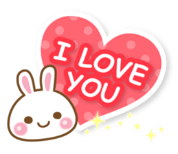 Bear and rabbit sticker sticker #4289090