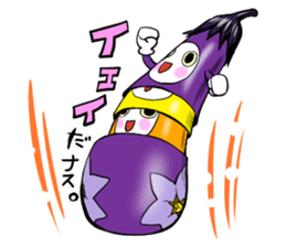 eggplant Matryoshka sticker #4289147