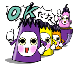 eggplant Matryoshka sticker #4289148