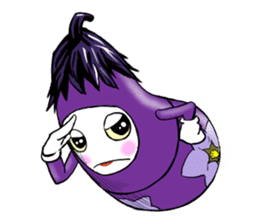 eggplant Matryoshka sticker #4289149