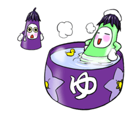 eggplant Matryoshka sticker #4289150
